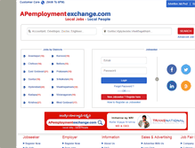 Tablet Screenshot of apemploymentexchange.com